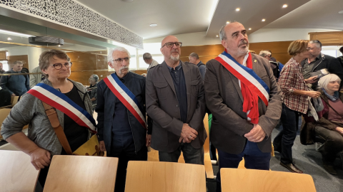 18-4-2023 L'alcalde d'Elna, Nicolàs Garcia, a la dreta durant el judici a Montpeller 18-4-2023 L'alcalde d'Elna, Nicolàs Garcia, a la dreta durant el judici a Montpeller