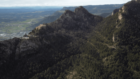 Santuari de Queralt, per la banda obaga