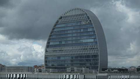 Edificio de la sede de BBVA en la zona norte de Madrid, conocido como ‘La Vela’. E.P./Isabel Infantes Edificio de la sede de BBVA en la zona norte de Madrid, conocido como ‘La Vela’. E.P./Isabel Infantes