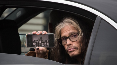 01/02/22. Steve Tyler, cantante de Aerosmith, durante un viaje en Londres. Foto de archivo. 01/02/22. Steve Tyler, cantante de Aerosmith, durante un viaje en Londres. Foto de archivo.