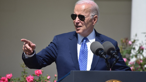 El presidente de EEUU, Joe Biden, durante una comparecencia en Washington, a 24 de abril de 2023. El presidente de EEUU, Joe Biden, durante una comparecencia en Washington, a 24 de abril de 2023.