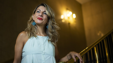 Yolanda Díaz, en el Ministerio de Trabajo. Yolanda Díaz, en el Ministerio de Trabajo.