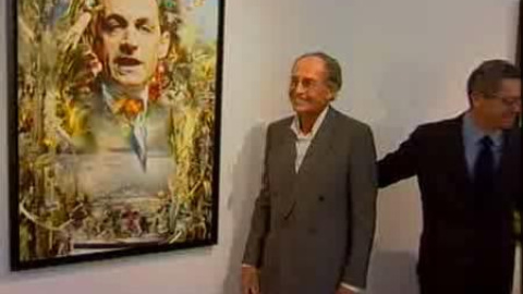El padre de Nicolas Sarkozy expone sus cuadros en Madrid El padre de Nicolas Sarkozy expone sus cuadros en Madrid