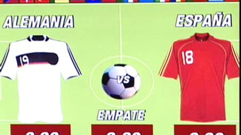 España aventaja ligeramente a Alemania en las apuestas España aventaja ligeramente a Alemania en las apuestas