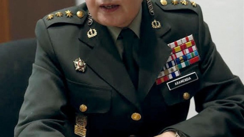 La coronel Begoña Aramendía Rodríguez de Austria, actual vicesecretaria general técnica en el Ministerio de Defensa. La coronel Begoña Aramendía Rodríguez de Austria, actual vicesecretaria general técnica en el Ministerio de Defensa.