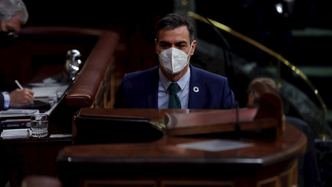 El presidente del Gobierno, Pedro Sánchez, se dirige comparece ante la Cámara este miércoles durante la sesión de control en el Congreso de los Diputados. El presidente del Gobierno, Pedro Sánchez, se dirige comparece ante la Cámara este miércoles durante la sesión de control en el Congreso de los Diputados.