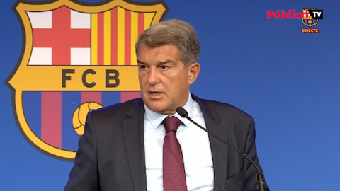 Laporta: "Messi no quería irse, no está contento" Laporta: "Messi no quería irse, no está contento"