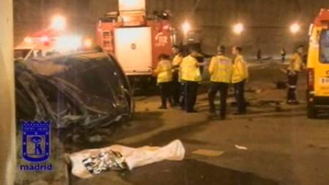 Espectacular accidente en Vicálvaro (Madrid) Espectacular accidente en Vicálvaro (Madrid)