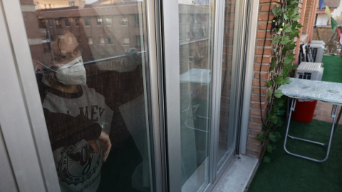 09/02/22. Una persona aislada durante la pandemia. Imagen de archivo. 09/02/22. Una persona aislada durante la pandemia. Imagen de archivo.