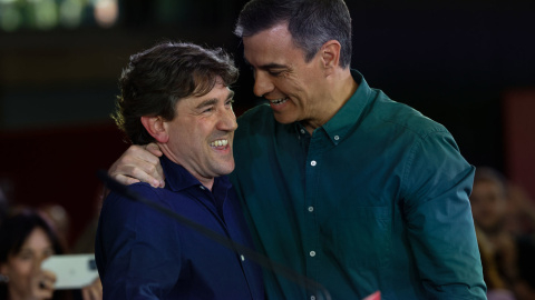 Eneko Andueza y Pedro Sánchez Eneko Andueza y Pedro Sánchez
