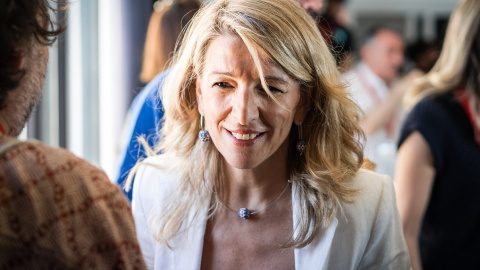 La vicepresidenta y ministra de Trabajo y Economía Social, Yolanda Díaz, el 1 de mayo pasado.