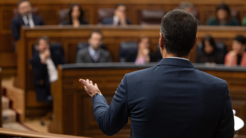 El presidente del Gobierno, Pedro Sánchez, interviene en el Congreso de los Diputados, a 13 de marzo de 2024. El presidente del Gobierno, Pedro Sánchez, interviene en el Congreso de los Diputados, a 13 de marzo de 2024.