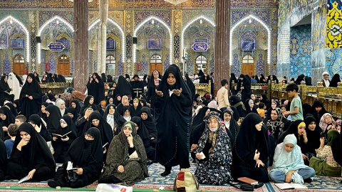 Santuario sagrado de Husein, hijo de Ali y nieto de Mahoma, en Kerbala (Irak).