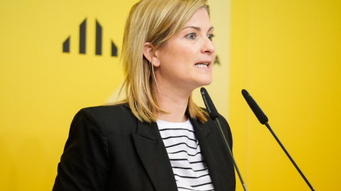 08/01/2024 - La portaveu d'ERC, Raquel Sans, en la roda de premsa d'aquest dilluns, 8 de gener. 08/01/2024 - La portaveu d'ERC, Raquel Sans, en la roda de premsa d'aquest dilluns, 8 de gener.