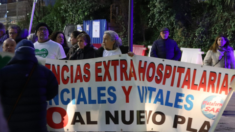 La protesta en el Hospital La Paz La protesta en el Hospital La Paz