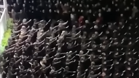 La concentración extremista en Roma, a 8 de enero de 2024. La concentración extremista en Roma, a 8 de enero de 2024.