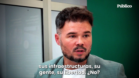 Rufián: "Votaríamos a favor de una investidura de Sánchez solo si eso significa defender a Catalunya" Rufián: "Votaríamos a favor de una investidura de Sánchez solo si eso significa defender a Catalunya"