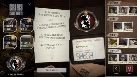 El nou videojoc 'Crims: casos oberts' El nou videojoc 'Crims: casos oberts'