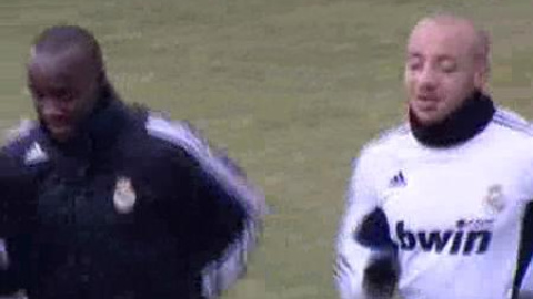 Faubert completa su primer entrenamiento con el Madrid Faubert completa su primer entrenamiento con el Madrid