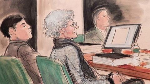 Ann Freedman en el banquillo de los acusados Ann Freedman en el banquillo de los acusados