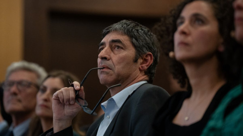 Josep Lluís Trapero asiste a una conferencia en CaixaForum, a 12 de diciembre de 2023, en Barcelona. Josep Lluís Trapero asiste a una conferencia en CaixaForum, a 12 de diciembre de 2023, en Barcelona.