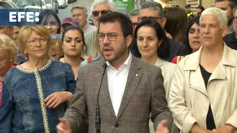 Pere Aragonès llama a los catalanes a votar "con toda la energía, la fuerza y el entusiasmo" Pere Aragonès llama a los catalanes a votar "con toda la energía, la fuerza y el entusiasmo"