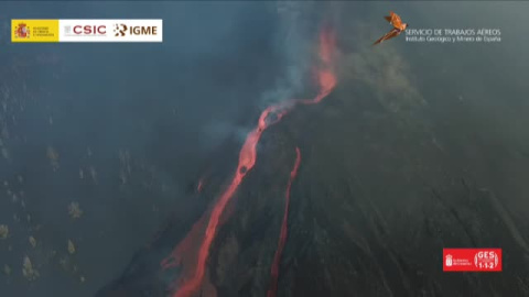 Con el derrumbe del cono norte, el volcán arrasa con lo que quedaba de Todoque Con el derrumbe del cono norte, el volcán arrasa con lo que quedaba de Todoque
