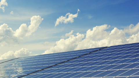 Un parque de energía solar, en una imagen de archivo Un parque de energía solar, en una imagen de archivo