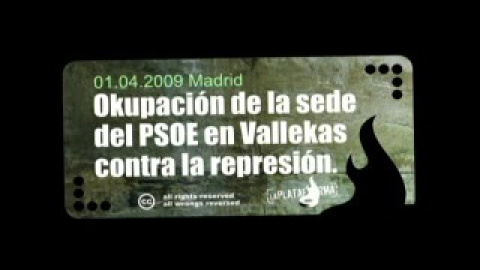 Okupación de la sede del PSOE de Vallecas Okupación de la sede del PSOE de Vallecas