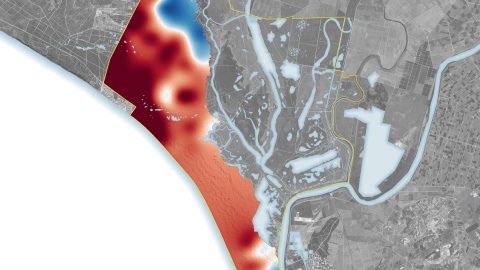 Infografía de Doñana realizada por la NASA
