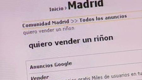 Prolifera la venta de órganos por Internet en plena crisis Prolifera la venta de órganos por Internet en plena crisis