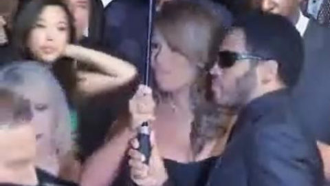 Mariah Carey y Lenny Kravitz acaparan los flashes en Cannes Mariah Carey y Lenny Kravitz acaparan los flashes en Cannes