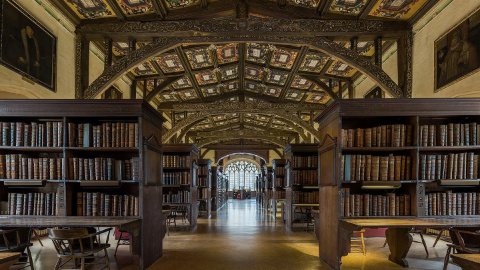 Biblioteca Bodleiana, en la Universidad de Oxford. Biblioteca Bodleiana, en la Universidad de Oxford.