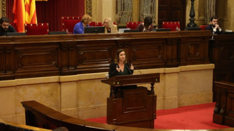 Una intervenció al ple de la diputada Laia Estrada. Una intervenció al ple de la diputada Laia Estrada.