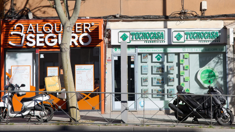 13/05/2024 Inmobiliarias Tecnocasa y Alquiler Seguro, a 13 de abril de 2024, en Madrid. 13/05/2024 Inmobiliarias Tecnocasa y Alquiler Seguro, a 13 de abril de 2024, en Madrid.