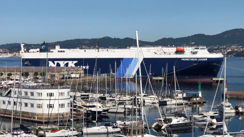 El buque de carga 'Prometheus Leader'. El buque de carga 'Prometheus Leader'.