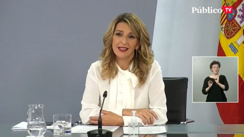 Yolanda Díaz, tras la aprobación de la ley rider: "No queremos móviles que nos penalicen" Yolanda Díaz, tras la aprobación de la ley rider: "No queremos móviles que nos penalicen"
