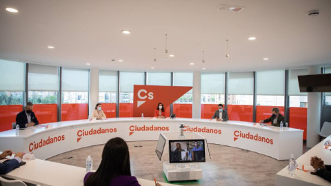Reunión del Comité Ejecutivo de Ciudadanos el pasado lunes 10 de mayo de 2021. Reunión del Comité Ejecutivo de Ciudadanos el pasado lunes 10 de mayo de 2021.