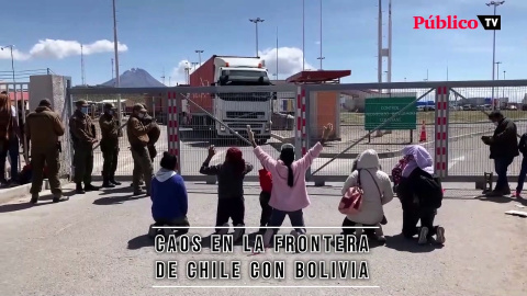 Caos en la frontera entre Chile y Bolivia Caos en la frontera entre Chile y Bolivia