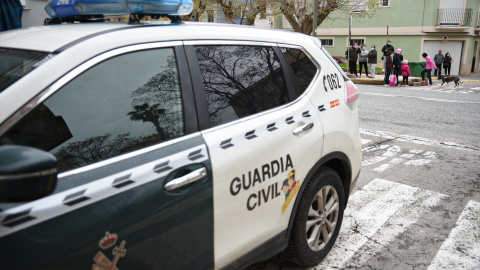 Vehículo de la Guardia Civil en los exteriores del Juzgado número 4 de Sueca, València, a 6 de abril de 2022. Vehículo de la Guardia Civil en los exteriores del Juzgado número 4 de Sueca, València, a 6 de abril de 2022.