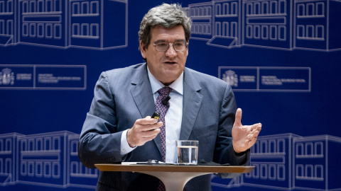 21/02/22. El ministro de Inclusión, Seguridad Social y Migraciones, José Luis Escrivá, en una rueda de prensa en Madrid, a 18 de febrero de 2022. 21/02/22. El ministro de Inclusión, Seguridad Social y Migraciones, José Luis Escrivá, en una rueda de prensa en Madrid, a 18 de febrero de 2022.