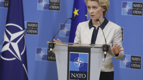 Ursula von der Leyen este jueves en Bruselas. Ursula von der Leyen este jueves en Bruselas.