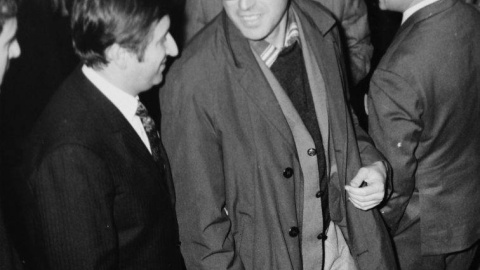 Arnaldo Trindade (izquierda) y José Zeca Afonso, autor de 'Grândola, Vila Morena'.