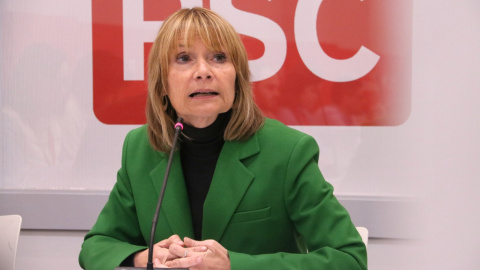 05/2023 -Lluïsa Moret, viceprimera secretària del PSC i presidenta de la Diputació de Barcelona, en una imatge d'arxiu a la seu del partit. 05/2023 -Lluïsa Moret, viceprimera secretària del PSC i presidenta de la Diputació de Barcelona, en una imatge d'arxiu a la seu del partit.