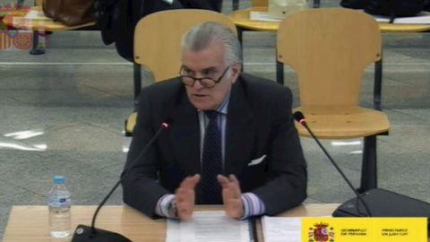 Captura de la señal Institucional de la Audiencia Nacional del extesorero del PP Luis Bárcenas Captura de la señal Institucional de la Audiencia Nacional del extesorero del PP Luis Bárcenas