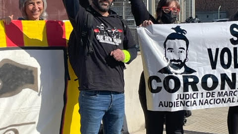 Albert Beiges, a la salida del juicio, en la Audiencia Nacional Albert Beiges, a la salida del juicio, en la Audiencia Nacional