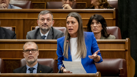 21/2/24 - La portavoz de Junts en el Congreso, Miriam Nogueras, interviene durante la sesión plenaria en la que se ha tratado la Ley de Amnistía, entre otros asuntos, en el Congreso de los Diputados, a 21 de febrero de 2024, en Madrid. 21/2/24 - La portavoz de Junts en el Congreso, Miriam Nogueras, interviene durante la sesión plenaria en la que se ha tratado la Ley de Amnistía, entre otros asuntos, en el Congreso de los Diputados, a 21 de febrero de 2024, en Madrid.