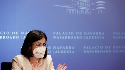 La ministra de Sanidad, Carolina Darias comparece en rueda de prensa tras la reunión del Consejo Interterritorial de Salud que se ha celebrado este miércoles en Pamplona La ministra de Sanidad, Carolina Darias comparece en rueda de prensa tras la reunión del Consejo Interterritorial de Salud que se ha celebrado este miércoles en Pamplona