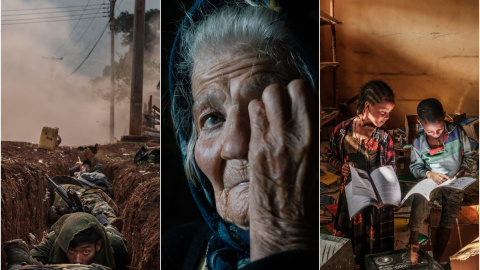 Fotografías ganadora y finalistas del Premio Internacional de Fotografía Humanitaria Luis Valtueña. Fotografías ganadora y finalistas del Premio Internacional de Fotografía Humanitaria Luis Valtueña.