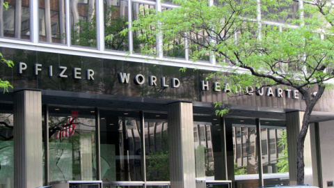 Sede central de Pfizer en Nueva York. Sede central de Pfizer en Nueva York.